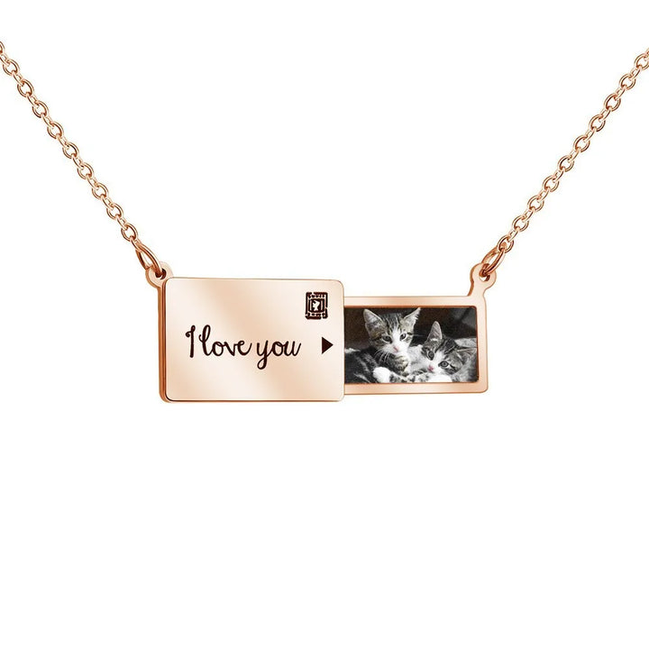 BowLift | Personalized Custom Photo Envelope Necklace