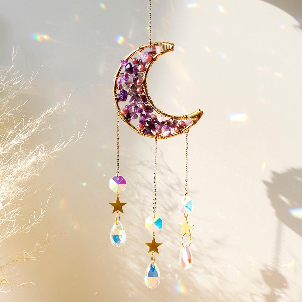 BowLift | Crystal Sun Catcher Moon Decor