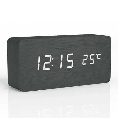 BowLift | Digital alarm clock made of wood | LED display | Modern design | Silent | Eco-friendly