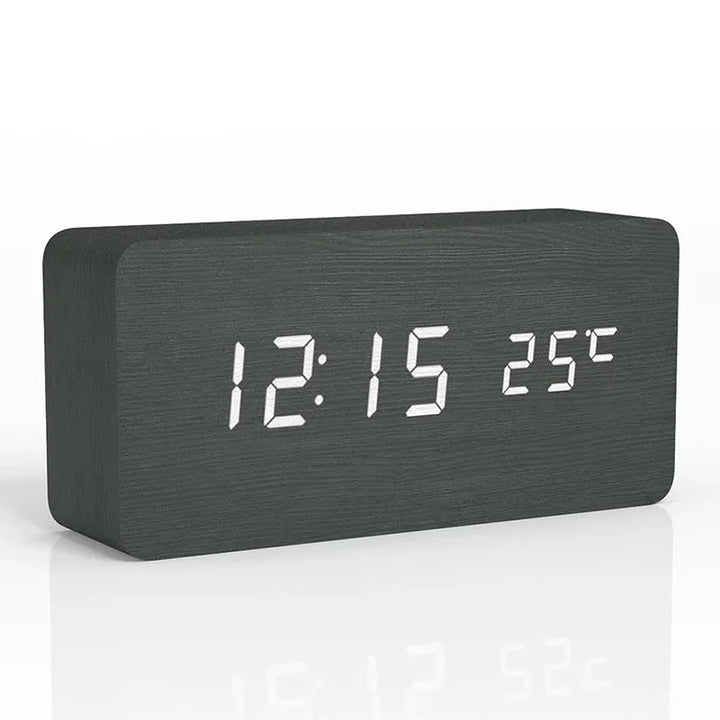 WoodTime – Natural Wooden Digital Clock Bowlift