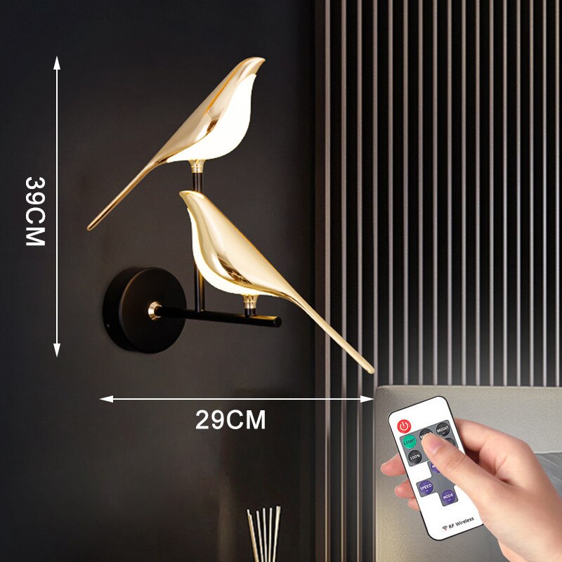 BowLift | Modern Nordic Wall Bird Lamp
