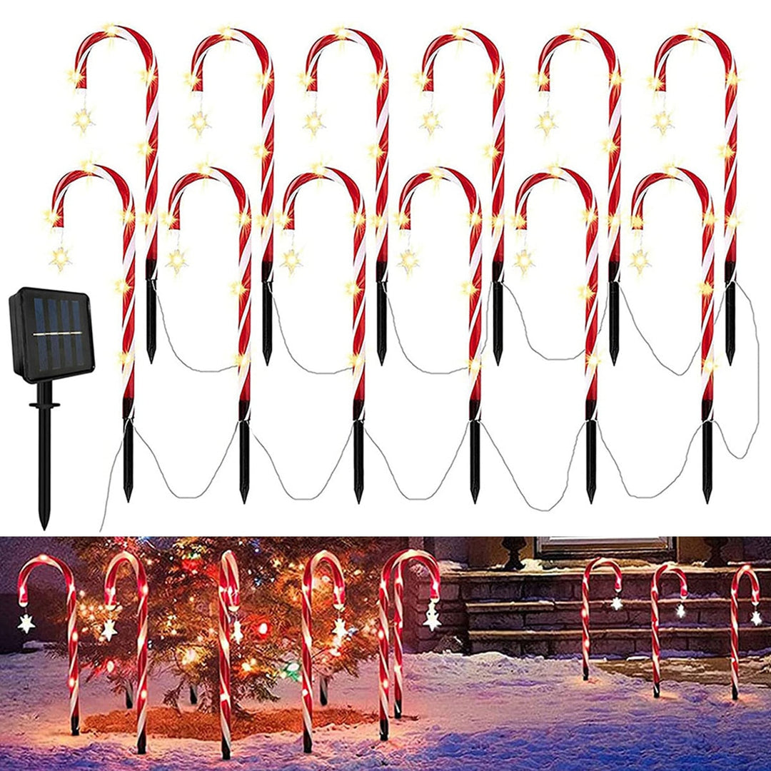 BowLift | Candy Cane Lane LED Solar Lamp