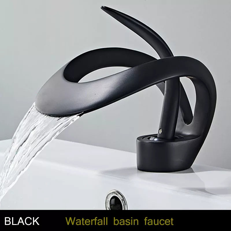 BowLift | Modern Creative Brass Waterfall Design Faucet