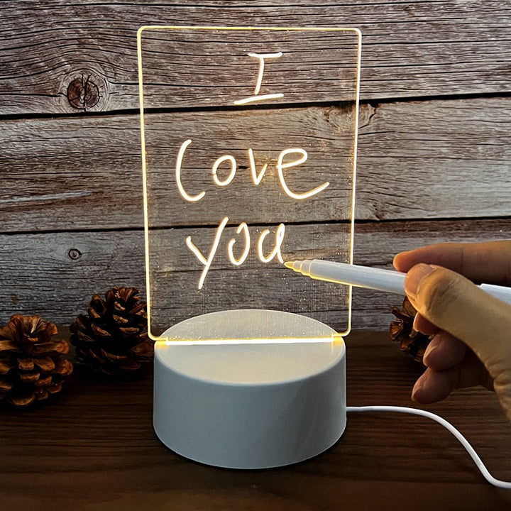 BowLift | Creative Note Board Led Table Lamp