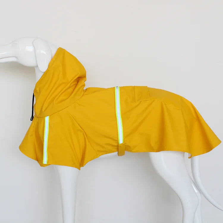 Waterproof Dog Raincoat with Hood & Reflectors Bowlift