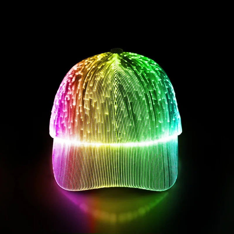 BowLift | Luminight Rechargeable Fiber Optic Glow Baseball Cap