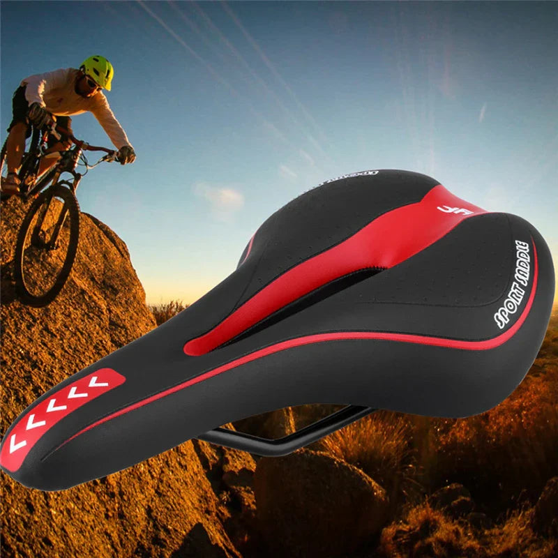 BowLift | Extra Soft Gel Bike Saddle – Comfortable Bike Seat with Hollow Design for MTB and Road Biking, Non-Slip Surface and Improved Airflow