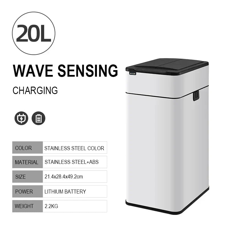 BowLift | Smart Stainless Steel Automatic Sensor Trash Bin
