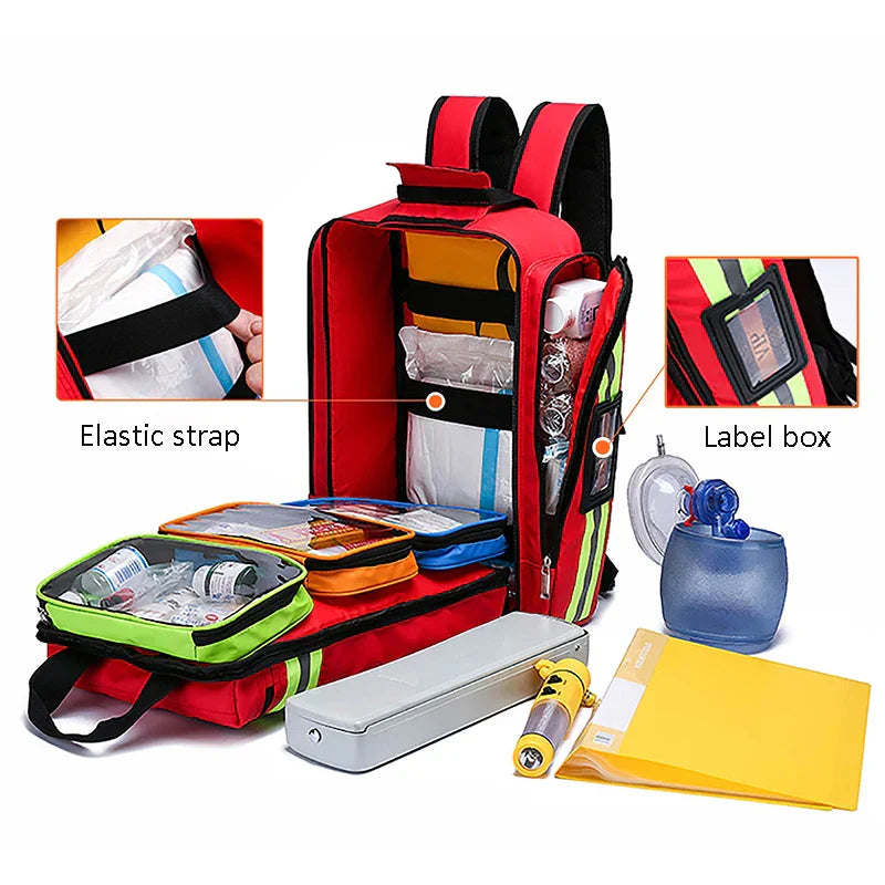 RescueReady - Robuuste EHBO en Survival Rugzak Bowlift