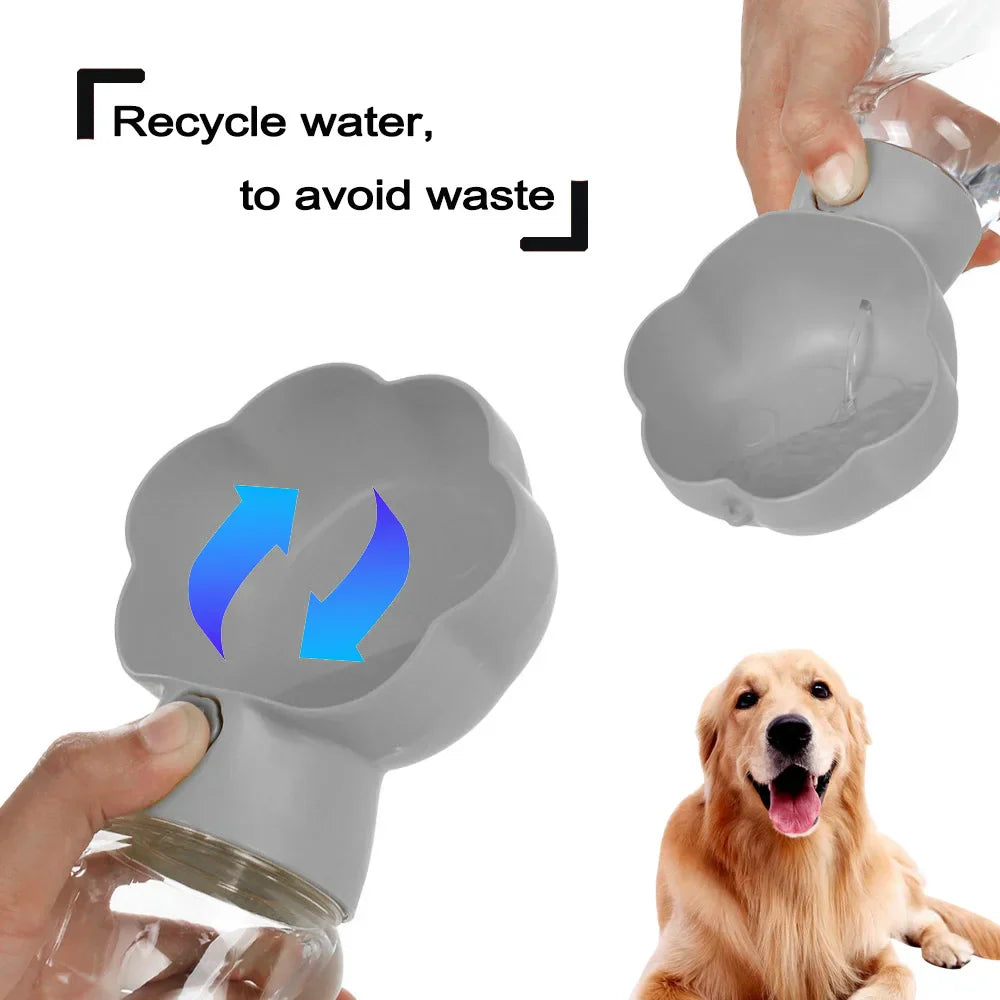 BowLift | Droppa DuoBottle Drink Bottle | 2-in-1 Water & Food Dispenser for Dogs & Cats | Leaksproof & Portable | 380 ml / 530 ml