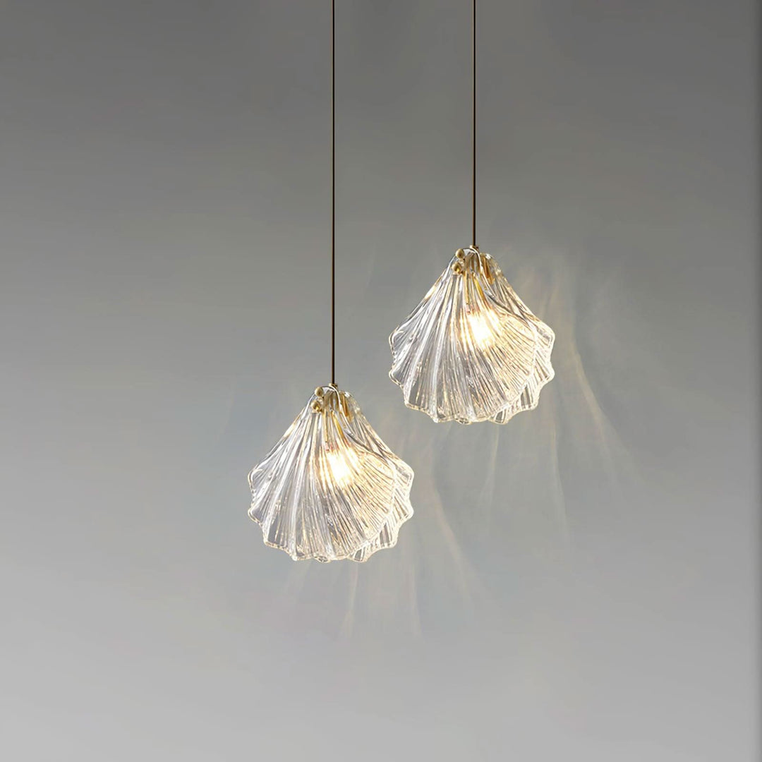BowLift | Mini Shell Pendant Light – Glass Coastal Design
