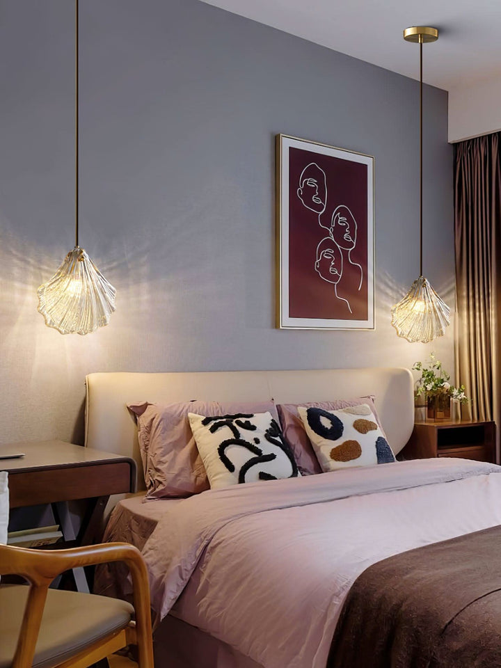 BowLift | Mini Shell Pendant Light – Glass Coastal Design