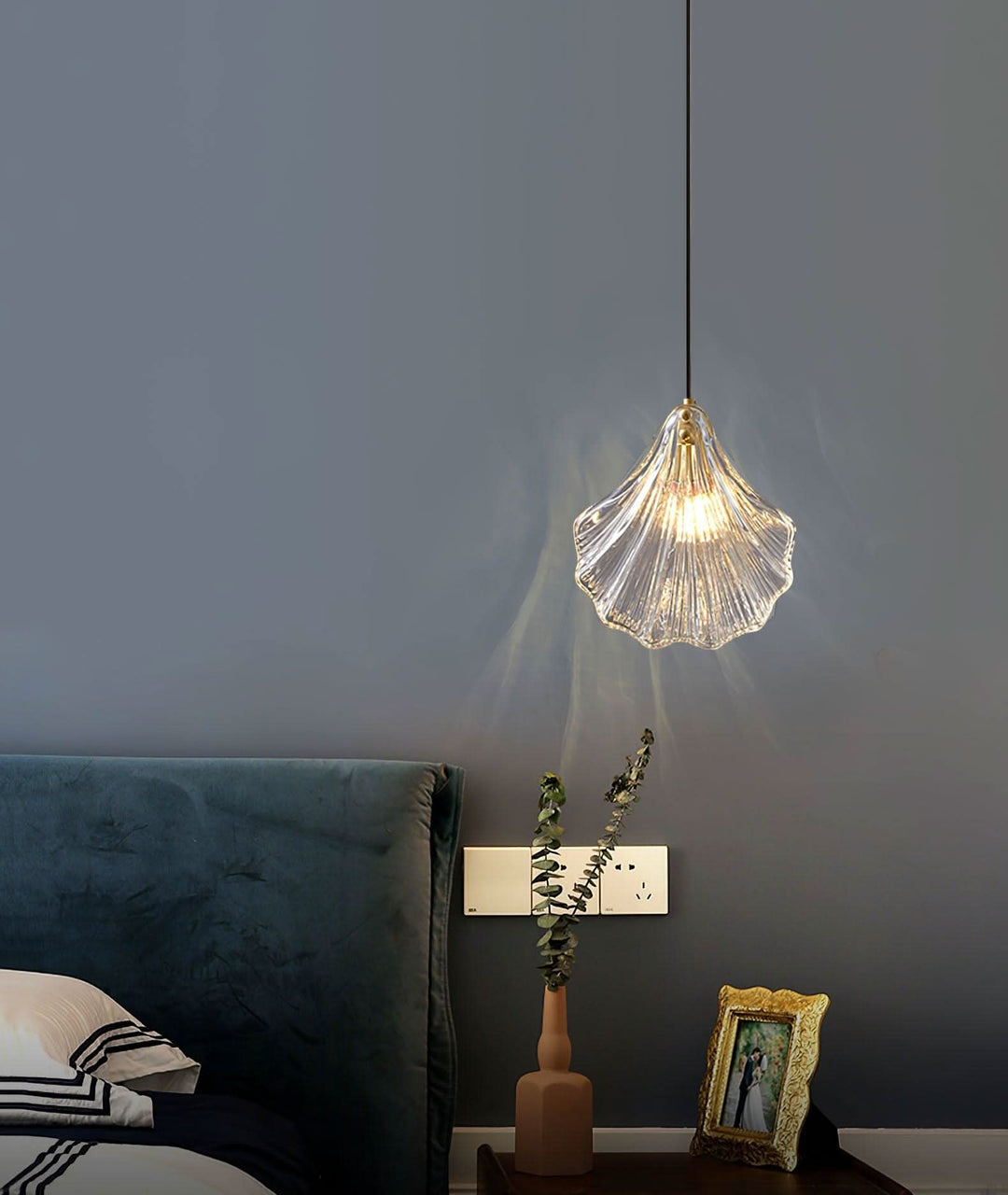 BowLift | Mini Shell Pendant Light – Glass Coastal Design