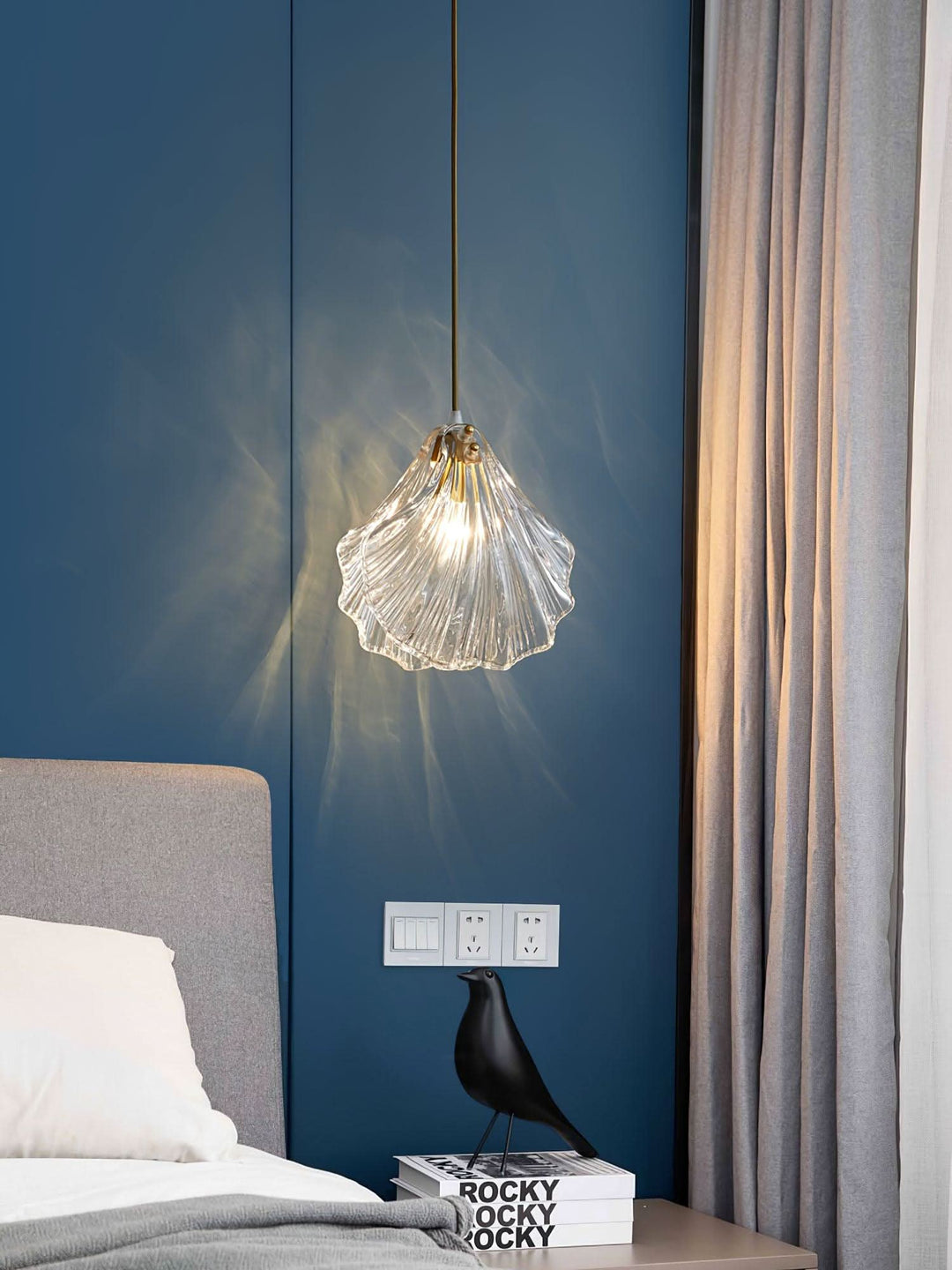 BowLift | Mini Shell Pendant Light – Glass Coastal Design
