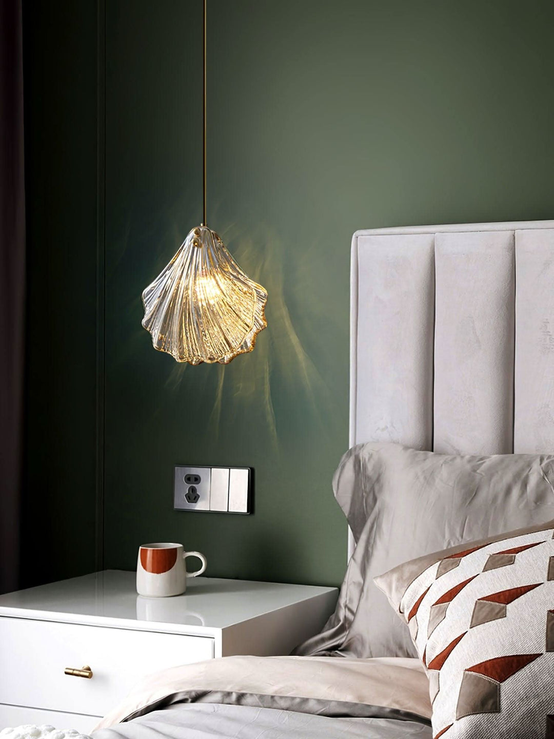BowLift | Mini Shell Pendant Light – Glass Coastal Design