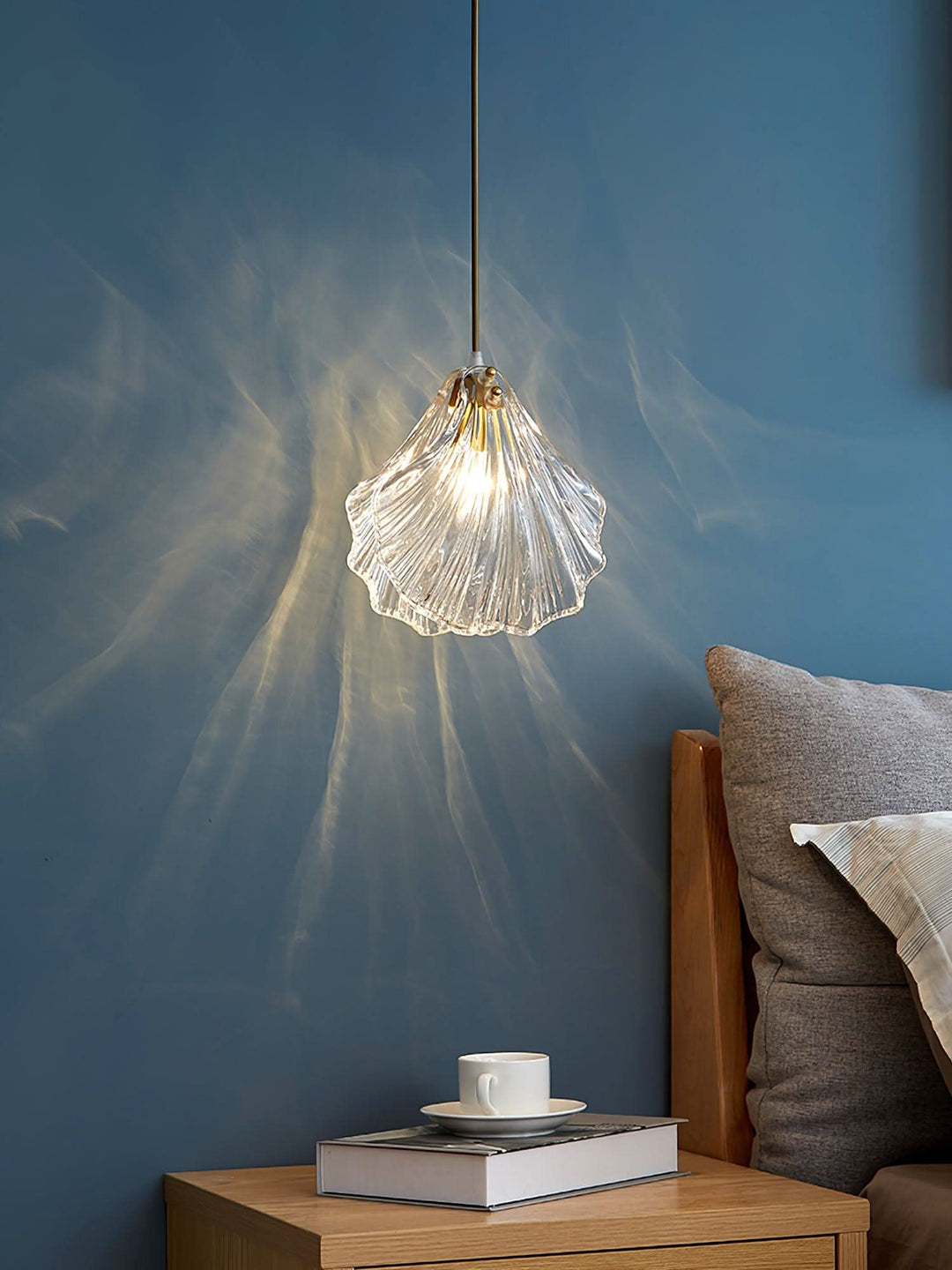BowLift | Mini Shell Pendant Light – Glass Coastal Design