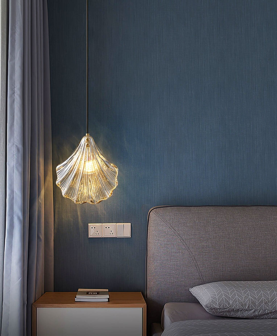 BowLift | Mini Shell Pendant Light – Glass Coastal Design