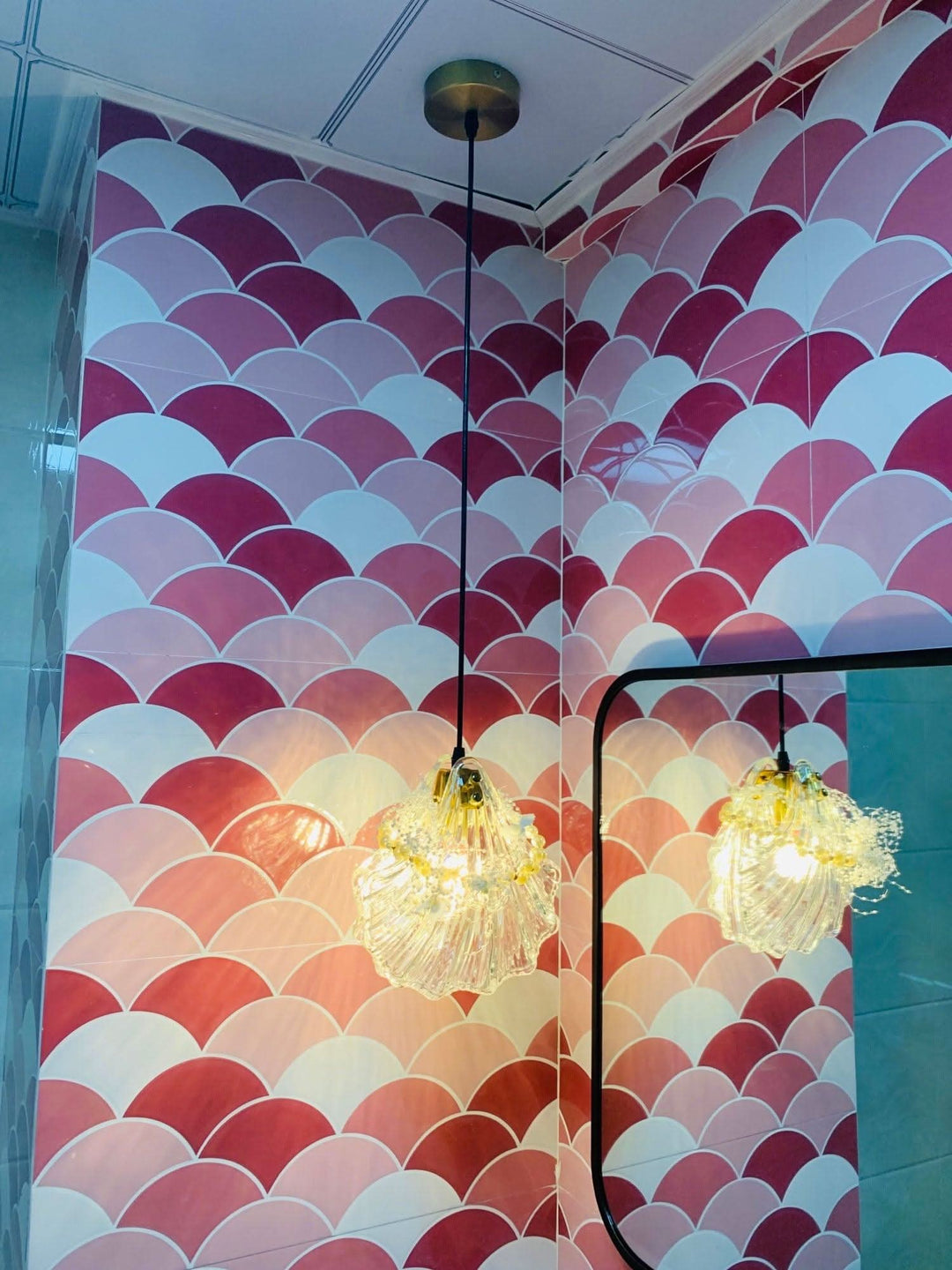 BowLift | Mini Shell Pendant Light – Glass Coastal Design