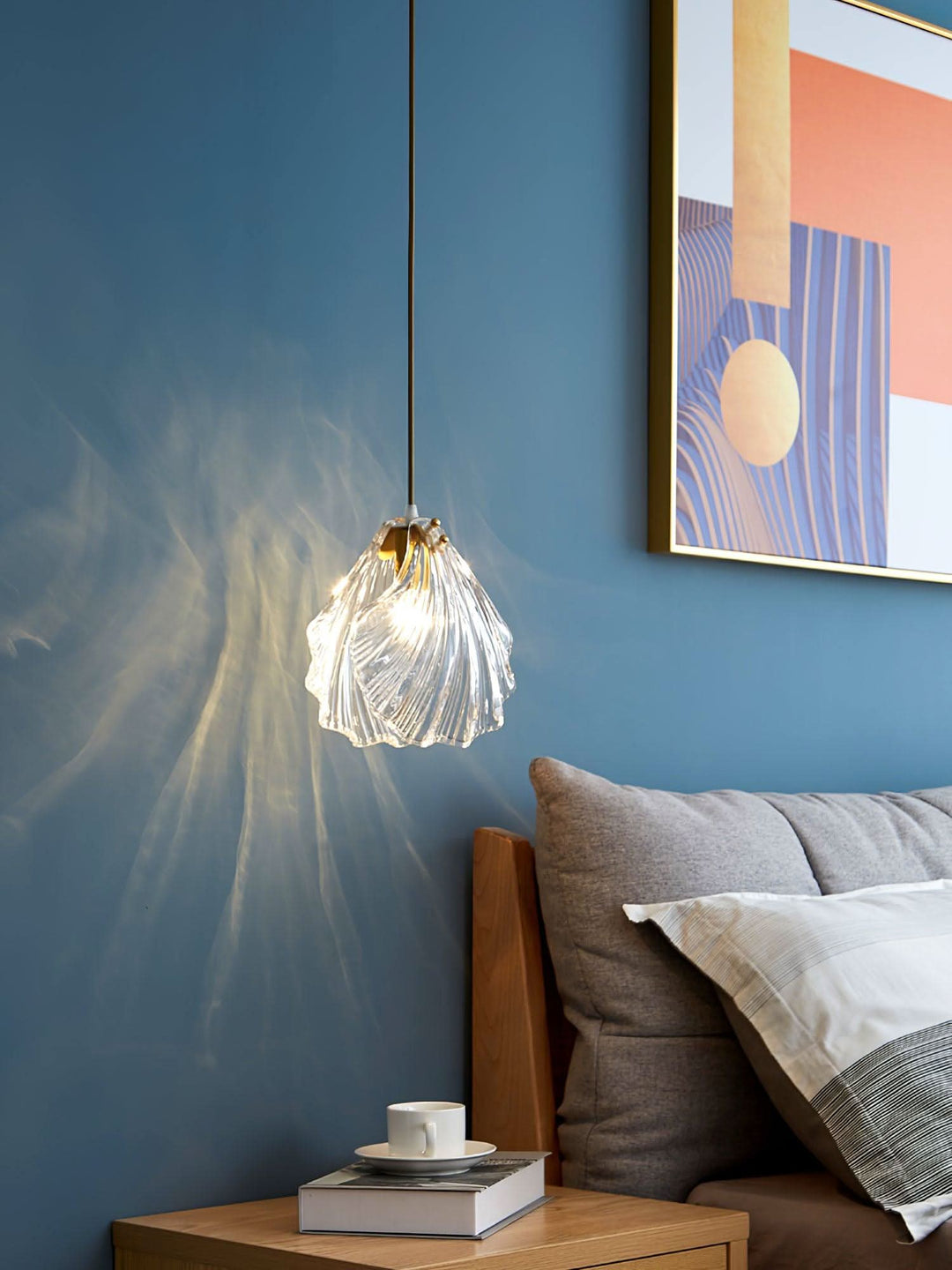 BowLift | Mini Shell Pendant Light – Glass Coastal Design