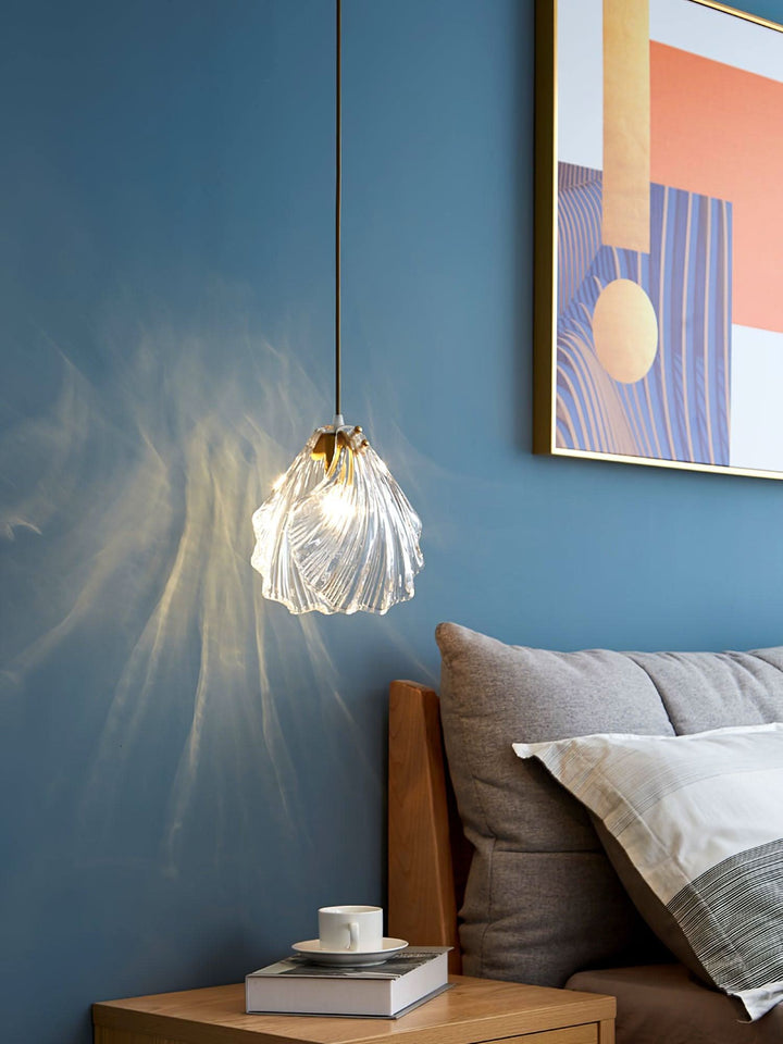 BowLift | Mini Shell Pendant Light – Glass Coastal Design