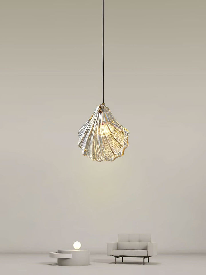 BowLift | Mini Shell Pendant Light – Glass Coastal Design