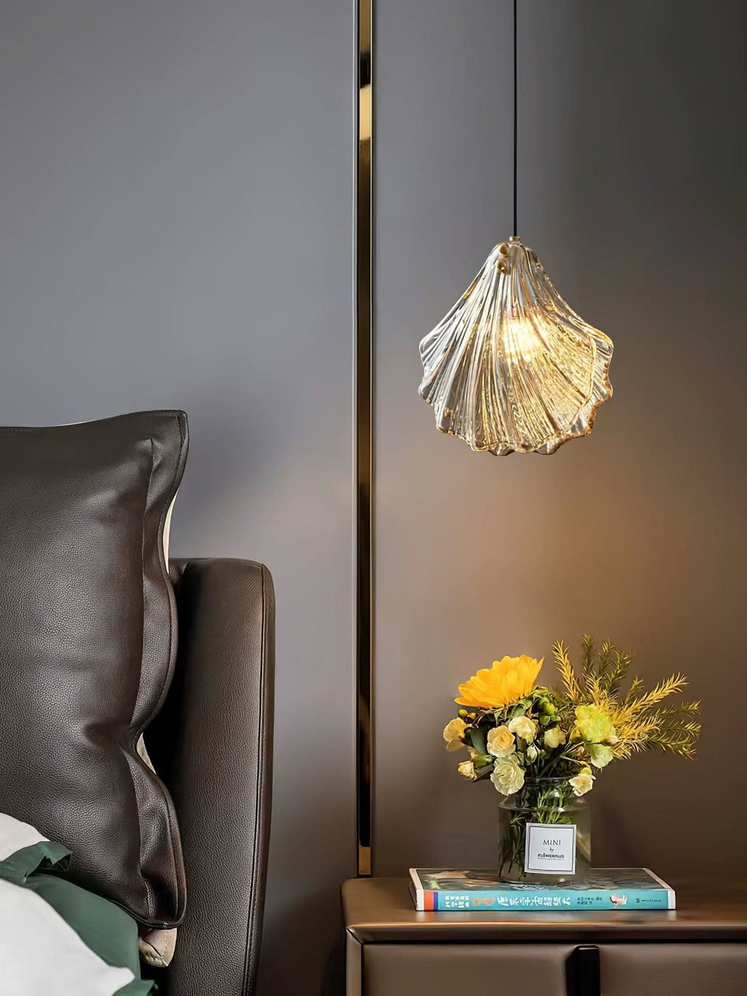 BowLift | Mini Shell Pendant Light – Glass Coastal Design