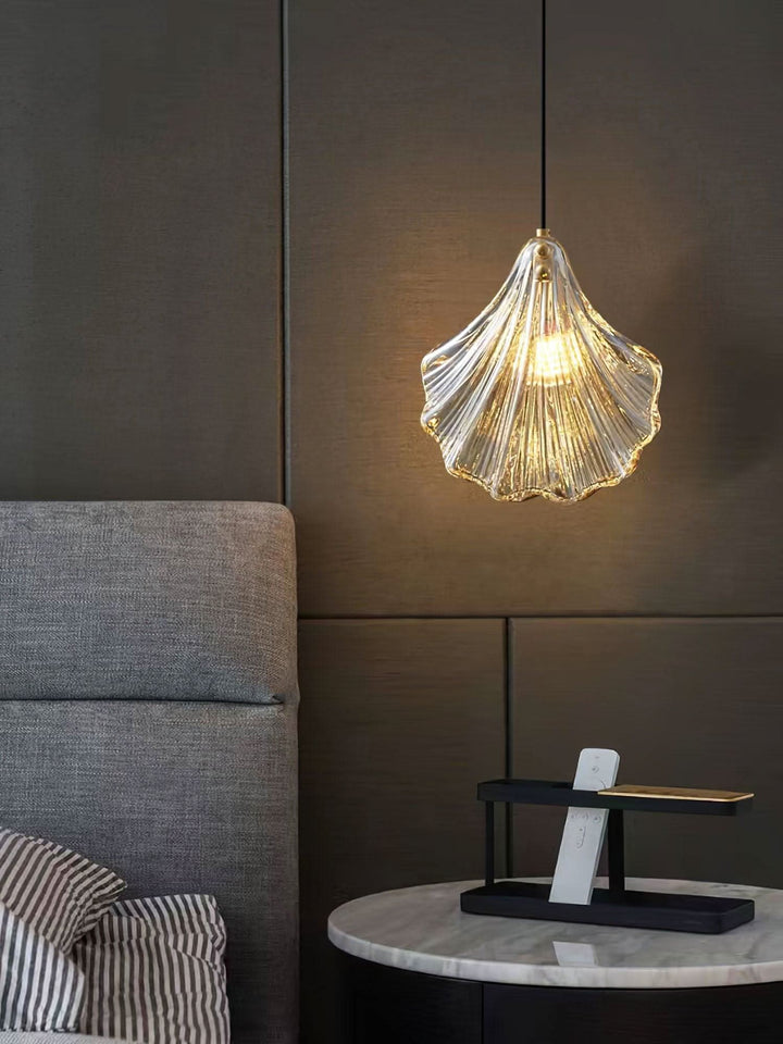 BowLift | Mini Shell Pendant Light – Glass Coastal Design