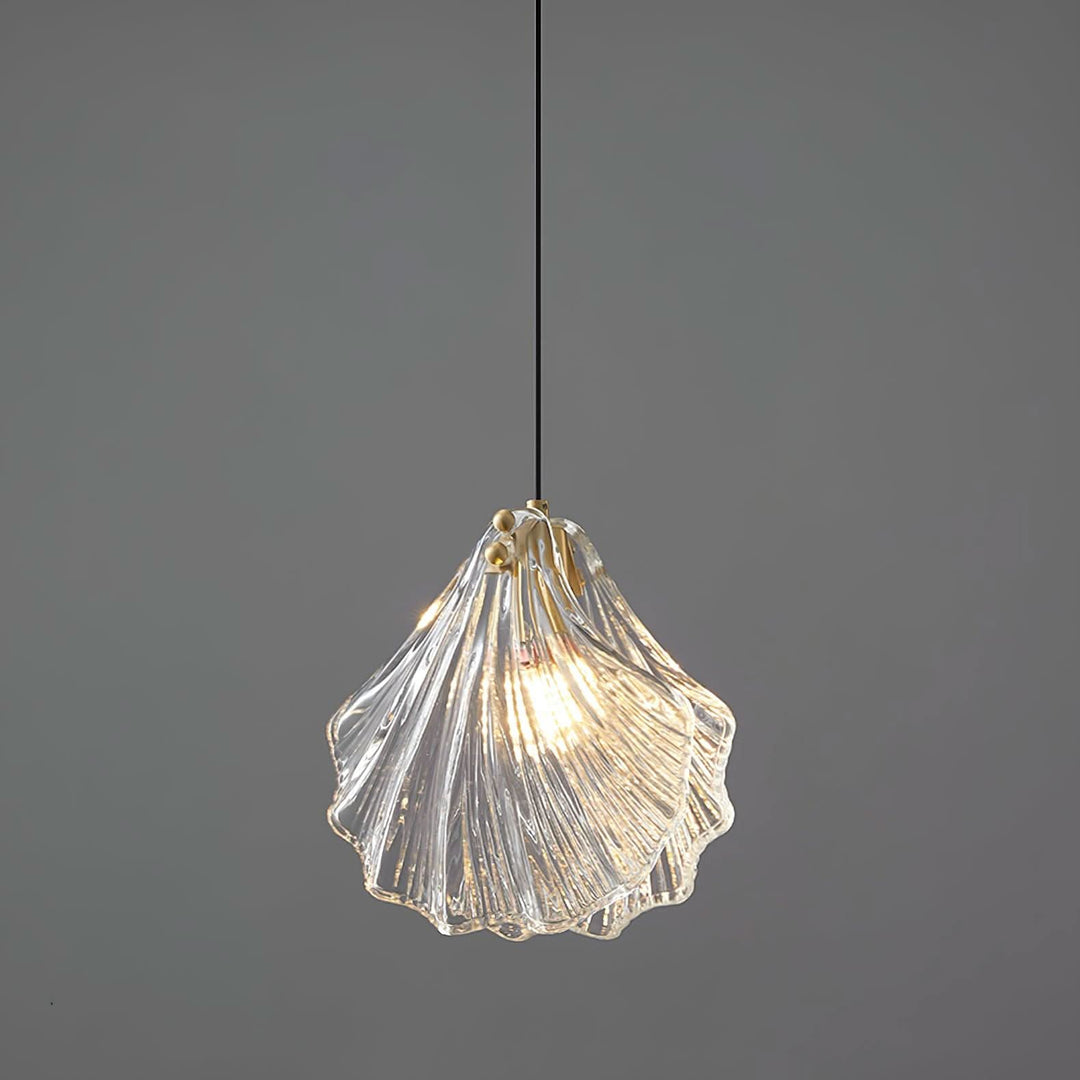 BowLift | Mini Shell Pendant Light – Glass Coastal Design