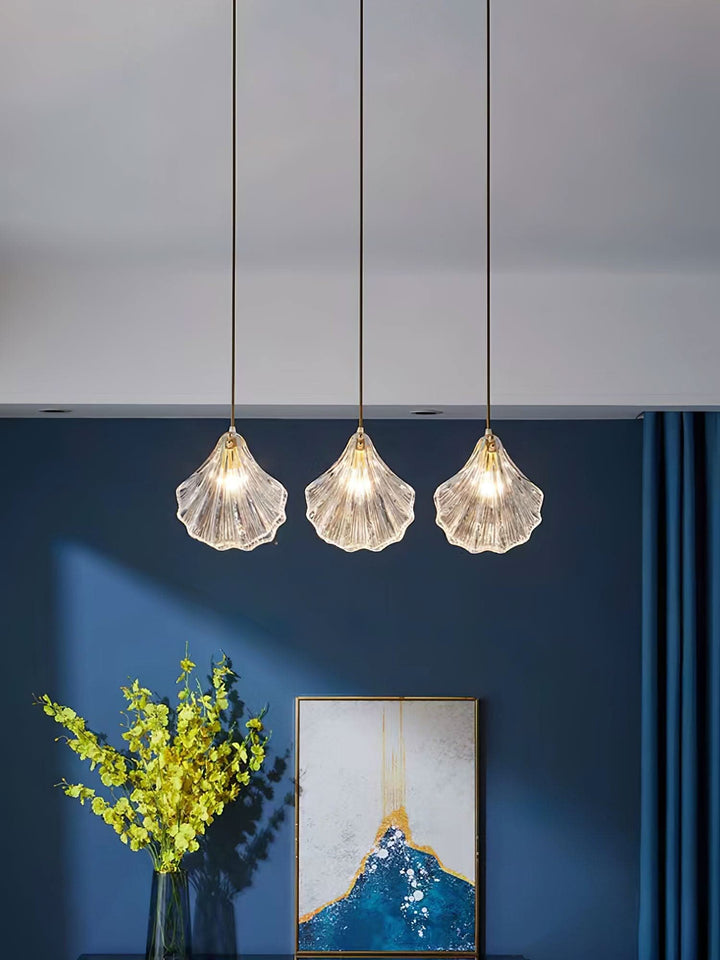 BowLift | Mini Shell Pendant Light – Glass Coastal Design