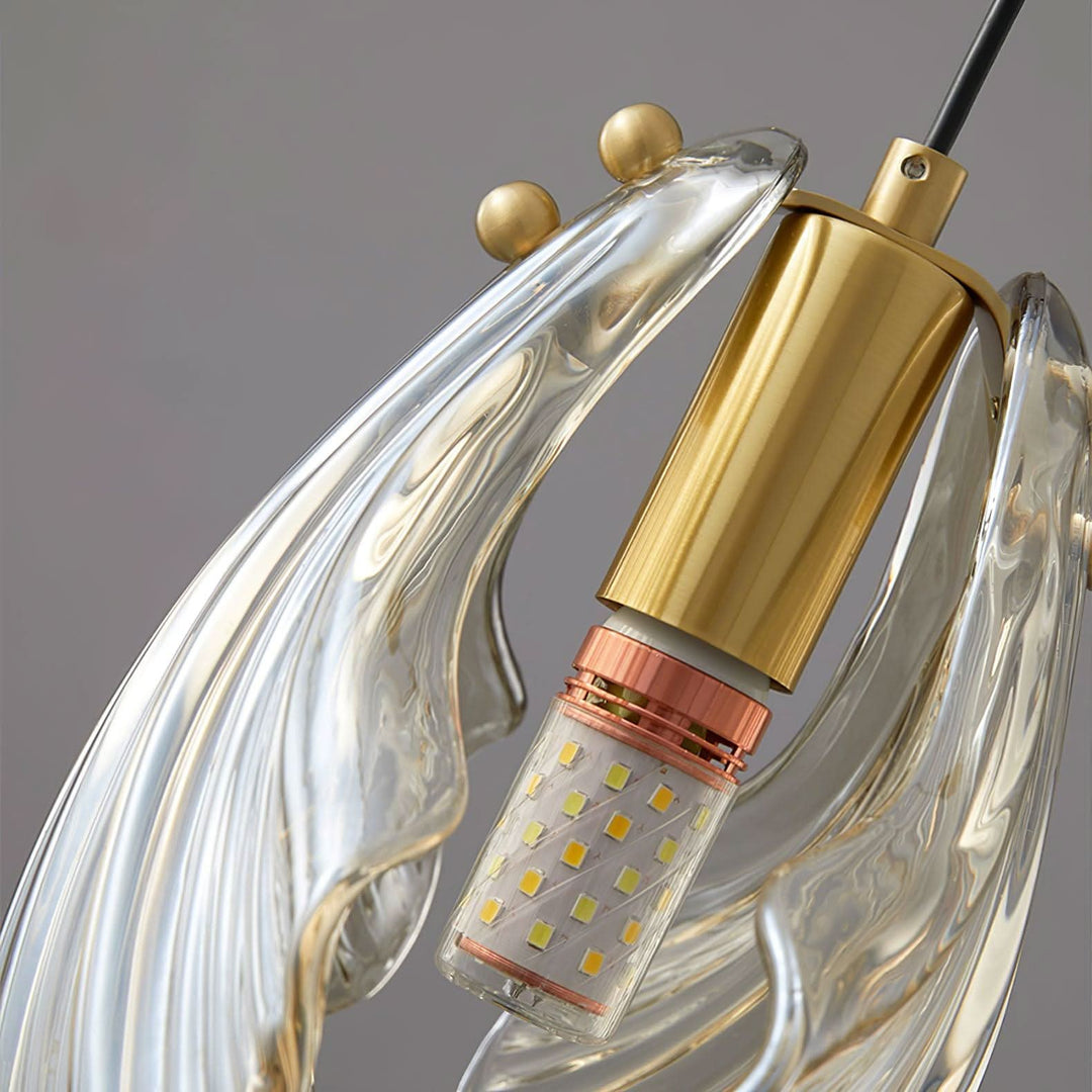 BowLift | Mini Shell Pendant Light – Glass Coastal Design