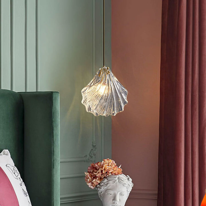 BowLift | Mini Shell Pendant Light – Glass Coastal Design