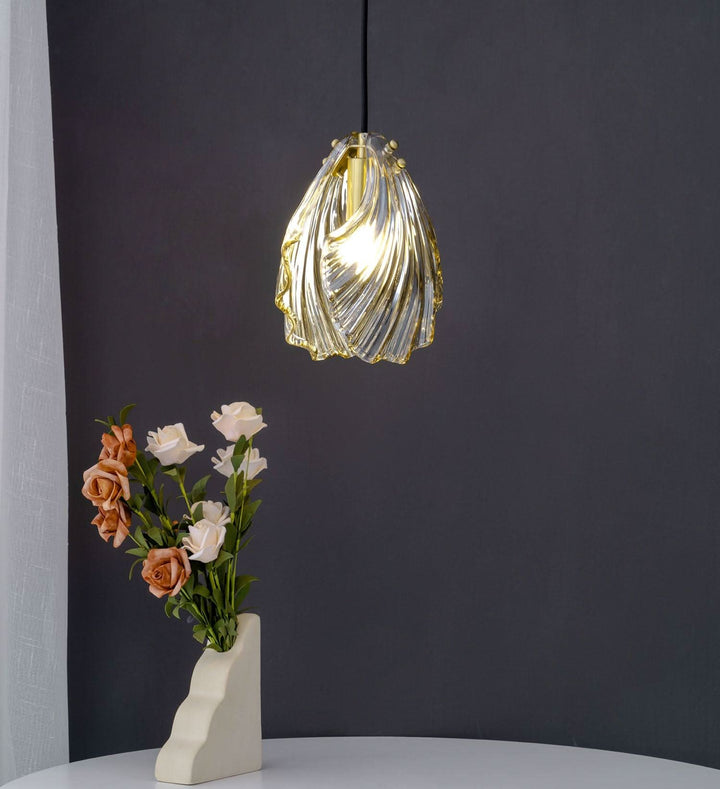 BowLift | Mini Shell Pendant Light – Glass Coastal Design