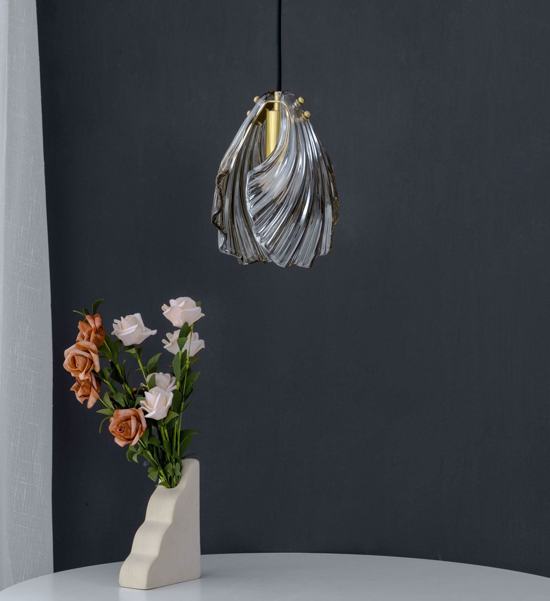 BowLift | Mini Shell Pendant Light – Glass Coastal Design