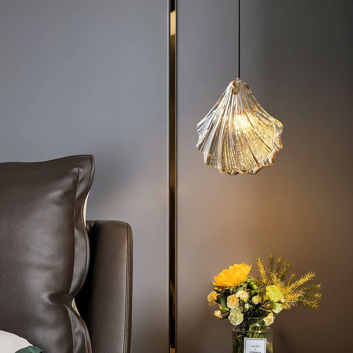 BowLift | Mini Shell Pendant Light – Glass Coastal Design