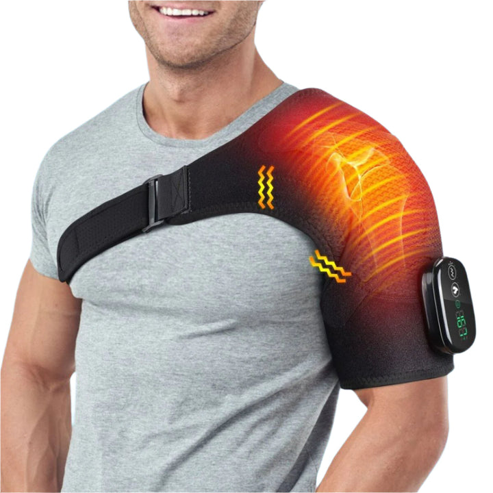 BowLift | LuxuraTherm Luxury Heated Shoulder Brace | Comfortable and effective support for pain relief