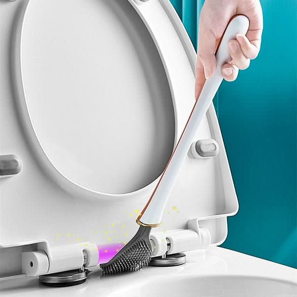 BowLift | Hygienic Silicone Toilet Brush with Wall & Stand Holder