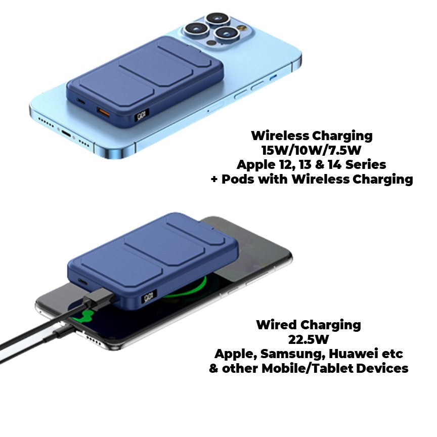 BowLift | Wireless Power Bank for Phone - 10K mAh Magnetic Portable Charger