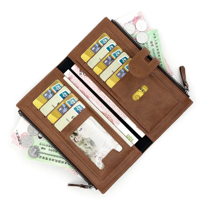 Long Leather Wallet for Ladies Bowlift