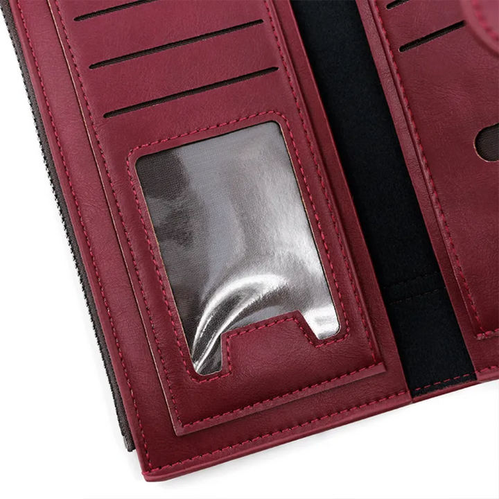 Long Leather Wallet for Ladies Bowlift