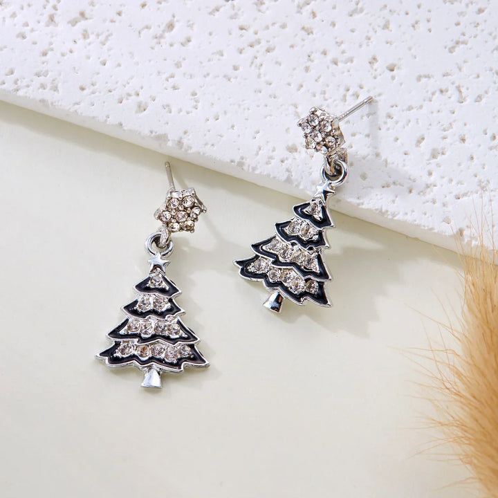 BowLift | Aureline Sneeuwvlok Oorbellen – Elegante Zirkon Charme Oorbellen, Transparante Glans & Perfect Cadeau voor de Feestdagen