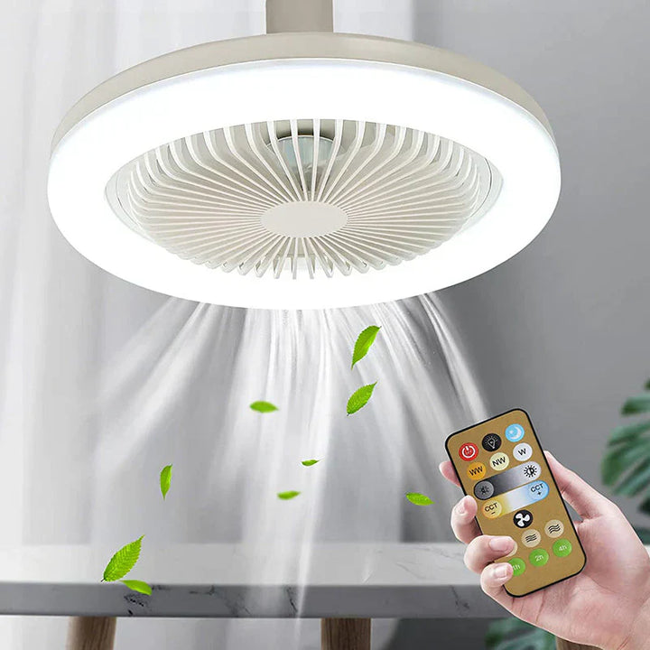BreezeGlow Fan Light – Ceiling fan with remote control Bowlift