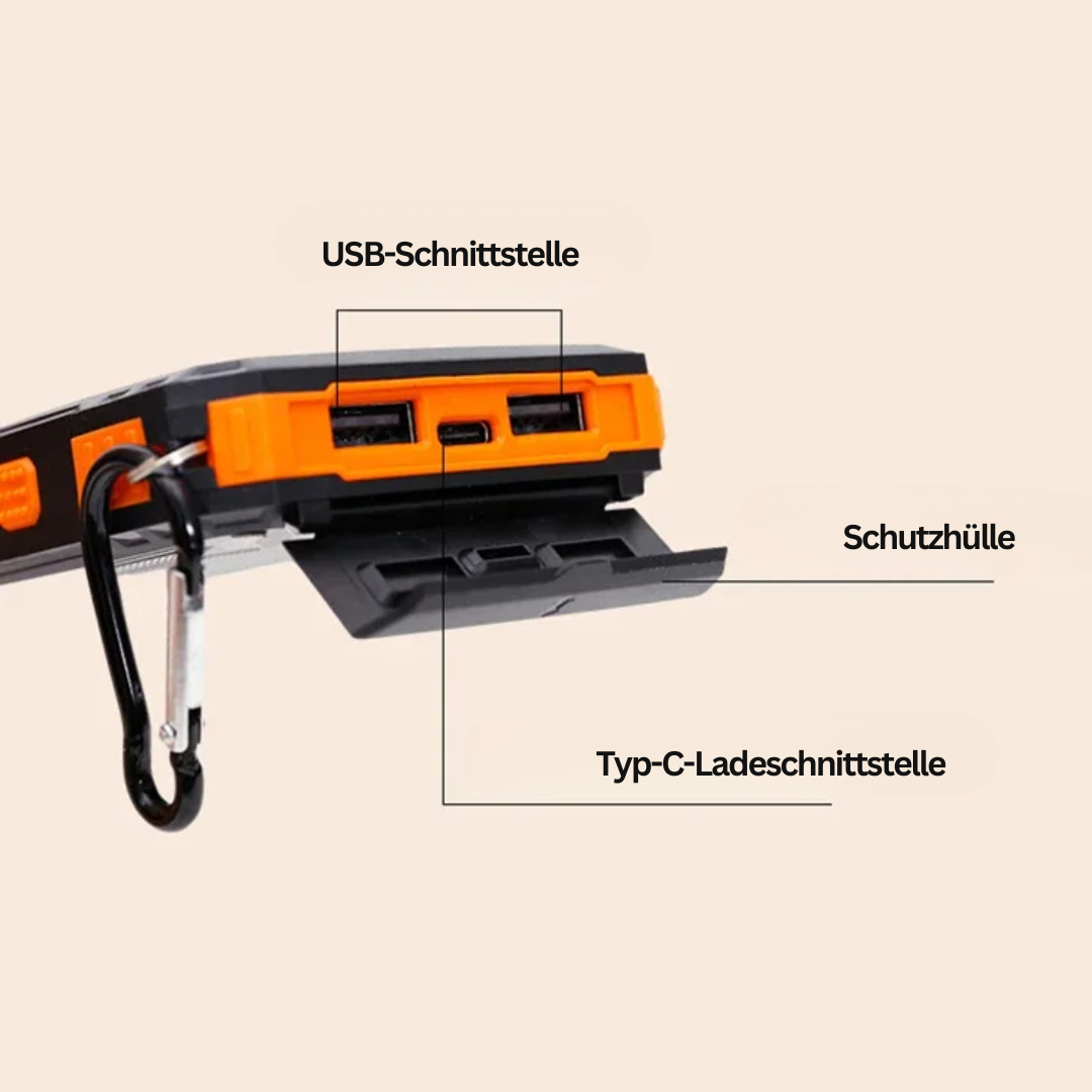 BowLift | Solar Energy Power Bank with Flashlight – SolarCharge Pro