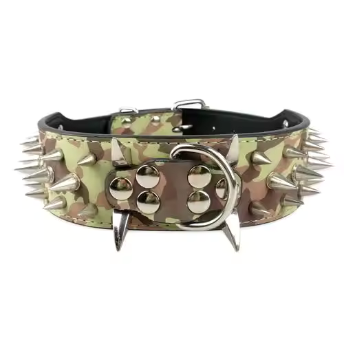 Dog collar with studs for large dogs Bowlift