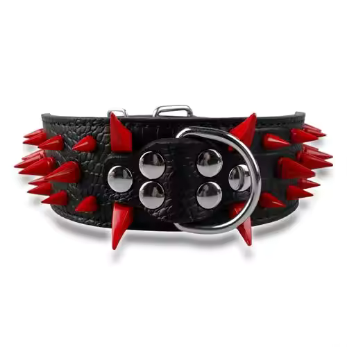 Dog collar with studs for large dogs Bowlift