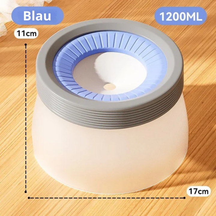 Leak-proof splash guard bowl for dogs & cats Bowlift