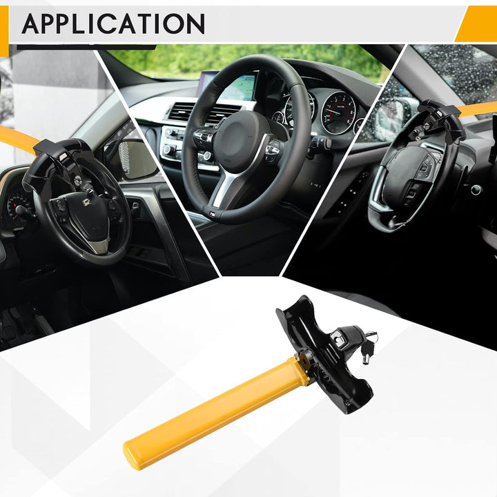 BowLift | Universal Steering Wheel Lock - Heavy-Duty Anti-Theft Device for Cars, Trucks, and SUVs