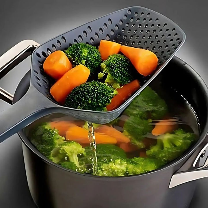 BowLift | Large PP Kitchen Spoon for Draining and Serving - EasyDrain