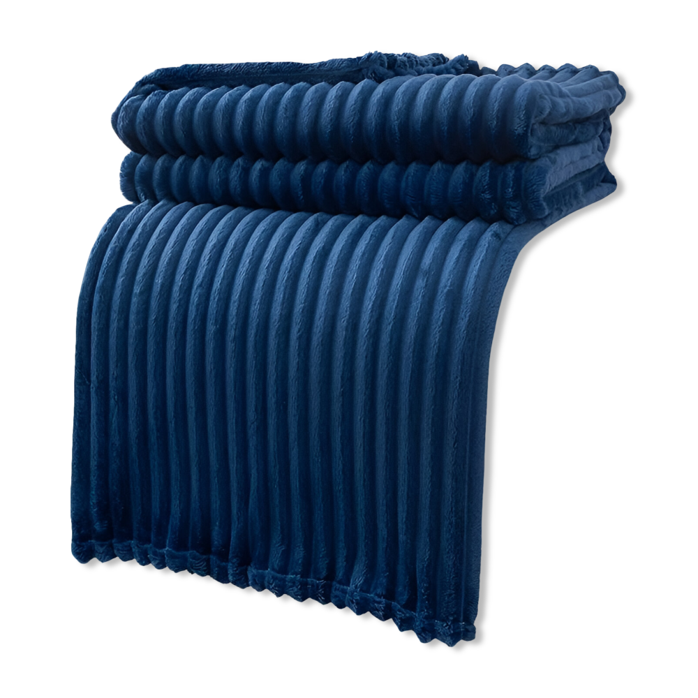 BowLift | CosyLoom Plaid | Soft Ribbed Fleece Blanket | Breathable & Fluffy | For All Seasons