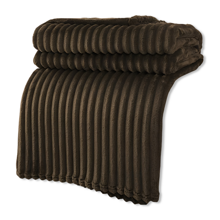 BowLift | CosyLoom Plaid | Soft Ribbed Fleece Blanket | Breathable & Fluffy | For All Seasons