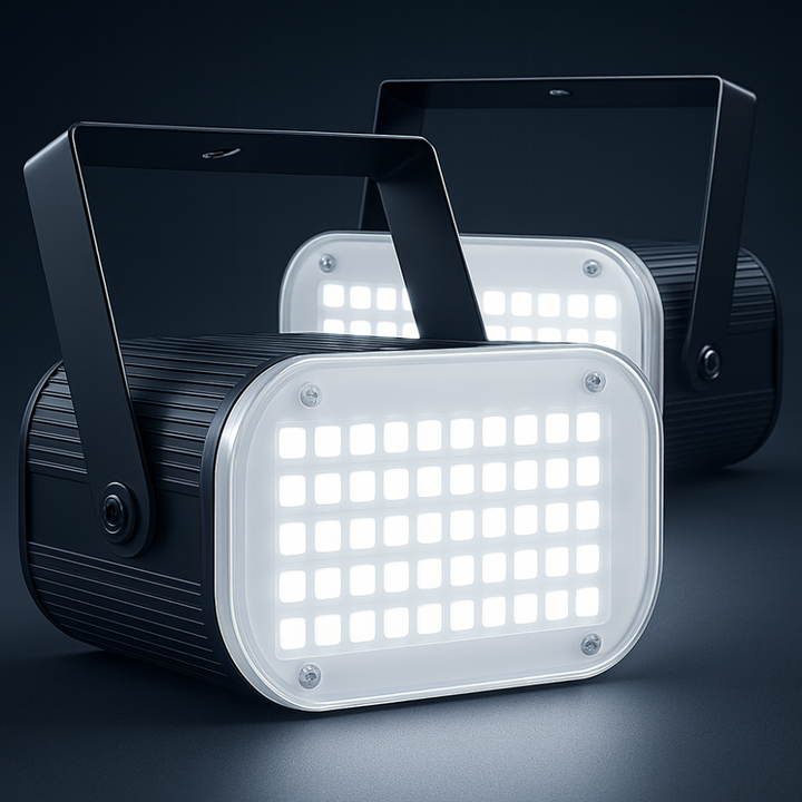BowLift | Strobe Light Halloween White LED Sound Activated Party 48 LED Adjustable
